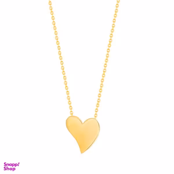 گردنبند طلا 18 عیار زنانه سانا گالری طرح قلب کد 1199D9123