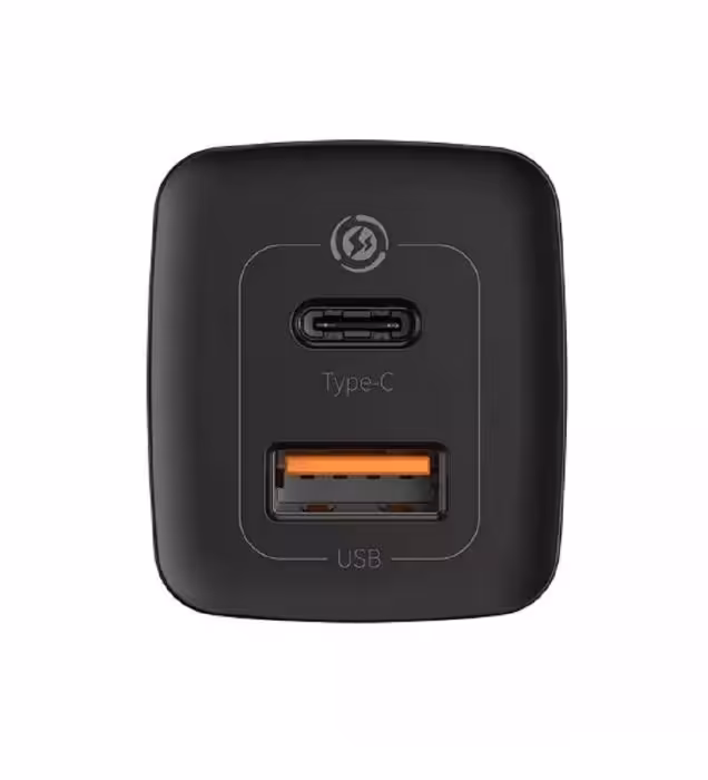 شارژر دیواری باسئوس 65 وات مدل GaN2 Lite CCGAN2L-B EU (دو پورت)