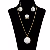 نیم ست سنگ هولیت اصل با زنجیر استیل