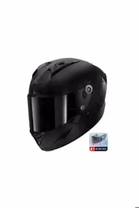 کلاه کاسکت موتورسیکلت مشکی ایمنی سایه تیره AERON SHADOW MAT Shark
