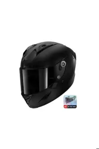 کلاه کاسکت موتورسیکلت مشکی ایمنی سایه تیره AERON SHADOW MAT Shark