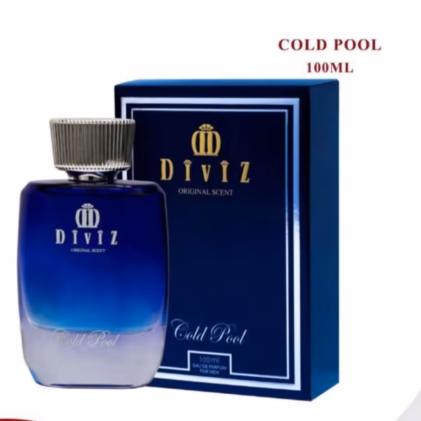 ادکلن مردانه کلد پول (cold pool
)  100میل دیوایز  بارایحه تلخ مناسب تمامی فصل ها ماندگاری متوسط به  بالا