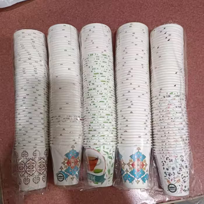 لیوان کاغذی 220 سی سی گلاسه هنزلی hanzali 1000 عددی
