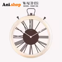 ساعت دیواری قطر 65ترکیب چوب و فلز E6061_NE