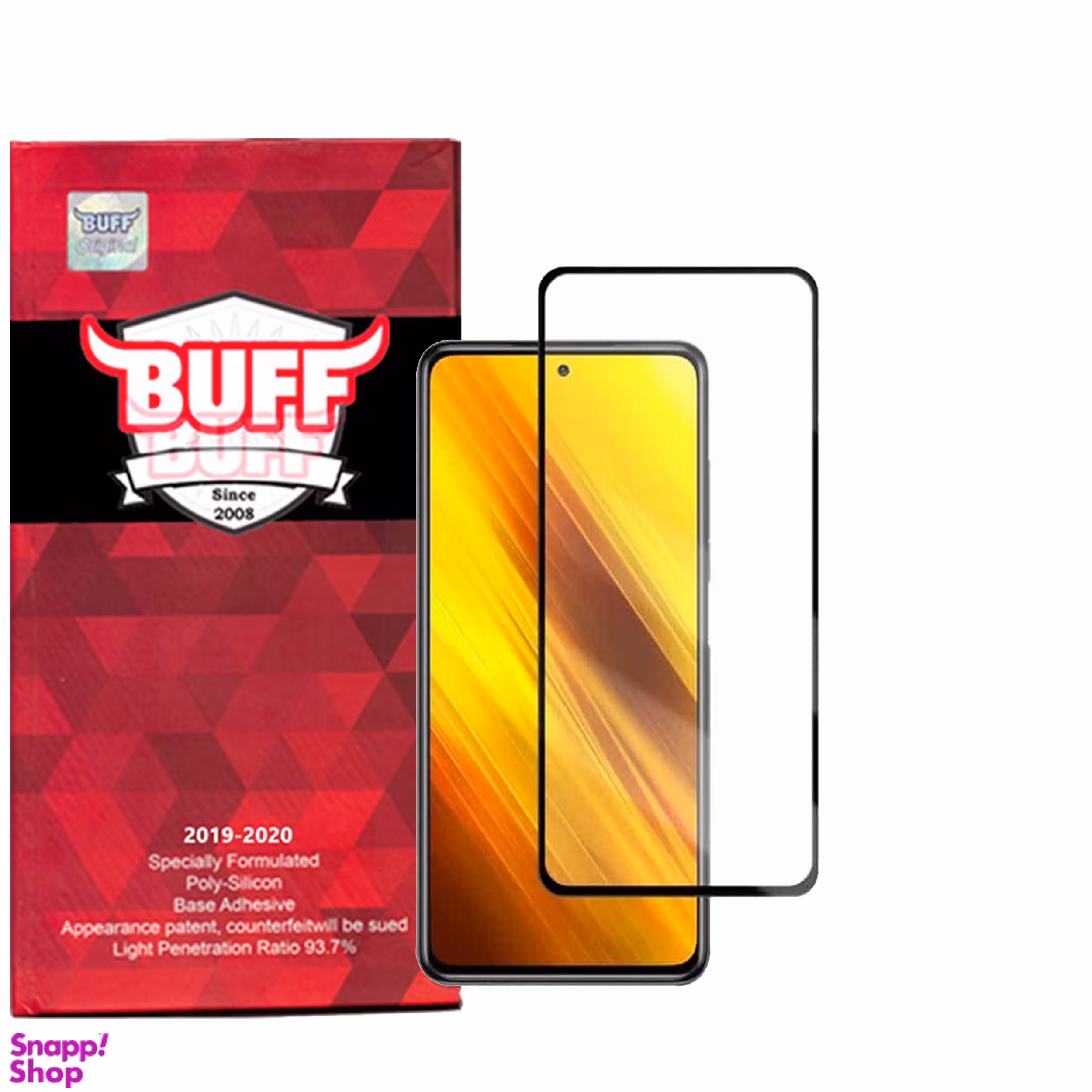 محافظ صفحه نمایش 5D بوف مدل F33 مناسب برای گوشی موبایل شیایومی Mi Poco X3