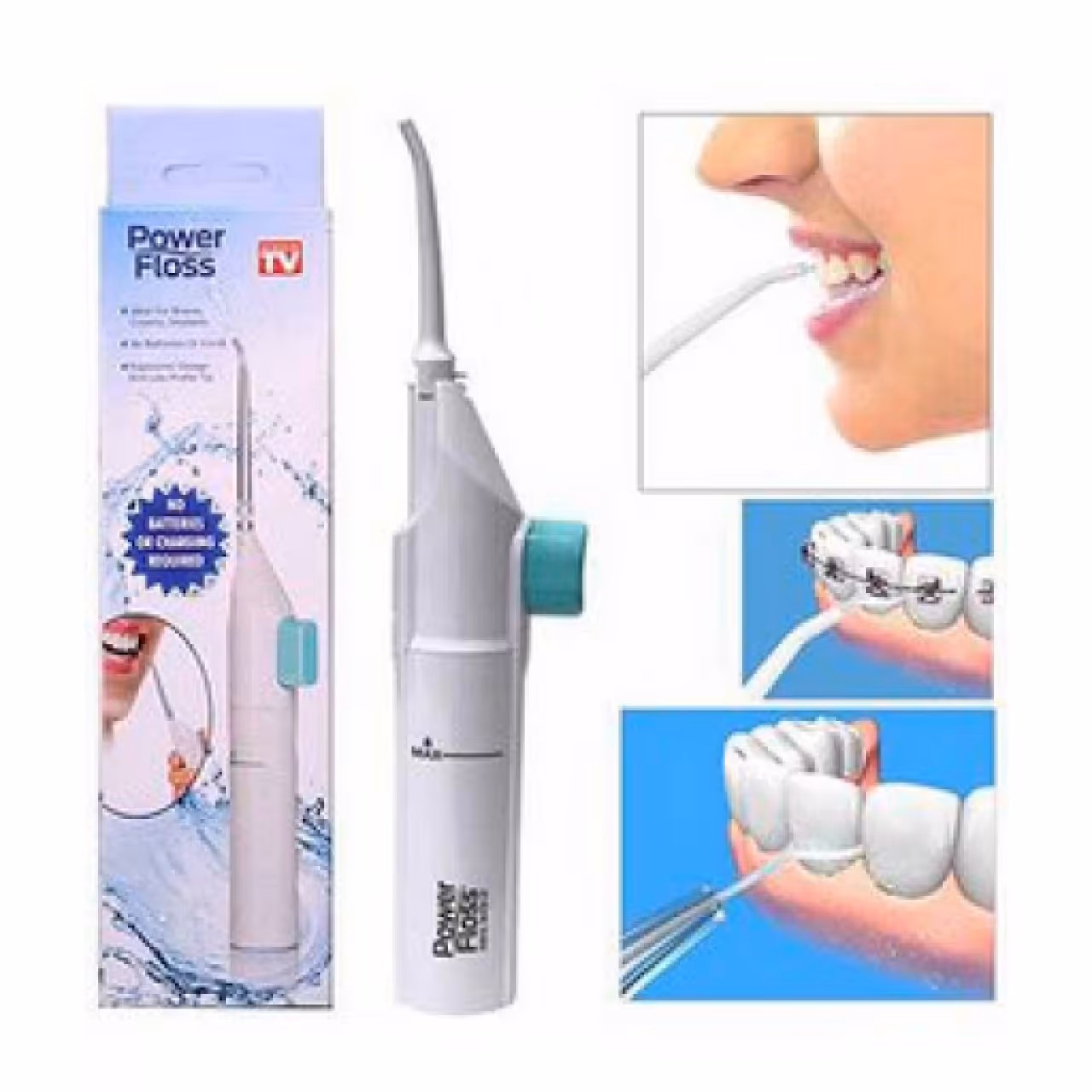 نخ دندان آبی واترجت مدل POWER FLOSS