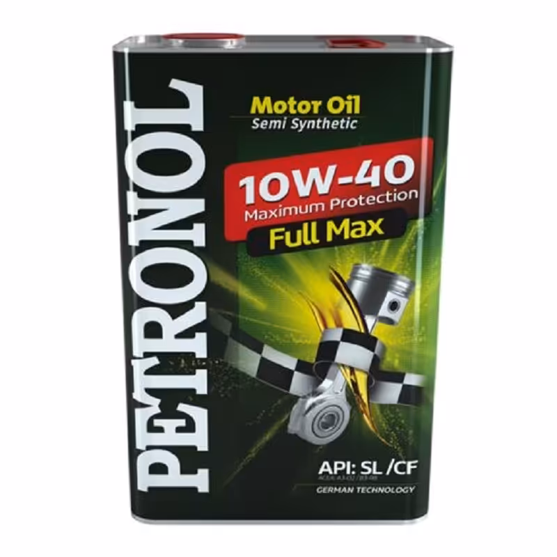      روغن موتور خودرو پترونول فول مکس 10W40 نیمه سنتتیک فلزی حجم 4 لیتر