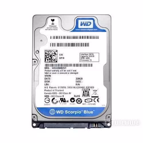 هاردنوت بوک اینترنال وسترن دیجیتال ریفر BLUE 320