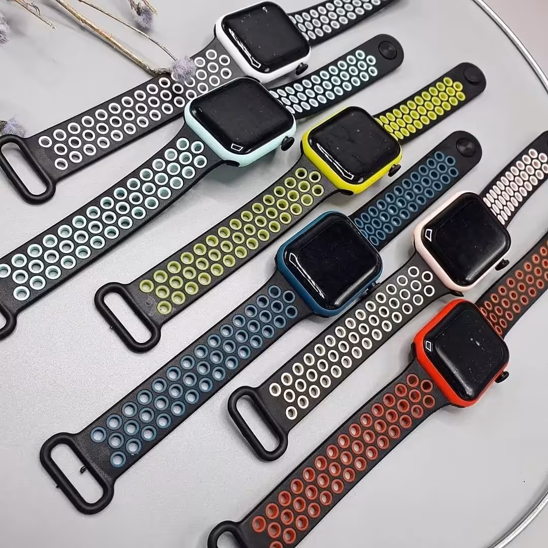 ساعت مچی طرح اپل واچ بند سوراخی نیو فیس