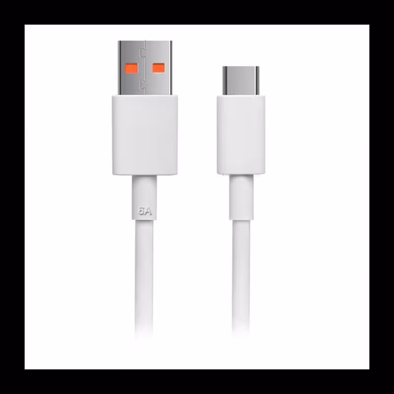 کابل اصلی 6 آمپر شیائومی Type-C پشتیبانی تا 120 وات ( 1 متری )