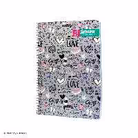 دفتر فنری 80برگ طلقی دوخط صنوبرقیمت نقدیsenobar 80sheets english notebook