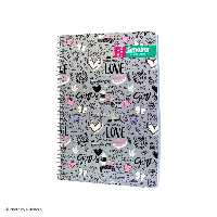 دفتر فنری 80برگ طلقی دوخط صنوبرقیمت نقدیsenobar 80sheets english notebook