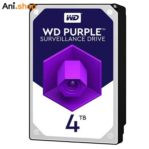 هارددیسک اینترنال وسترن دیجیتال بنفش ظرفیت 4 ترابایت اصلی (مناسب دوربین) کد 390