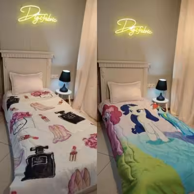 لحاف یک نفره طرح پترن آرایشی