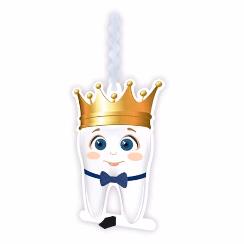 شمع شخصیت کارتونی دندون پسر،جنس mdf