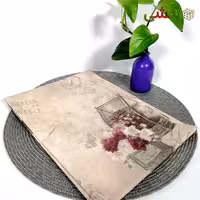 سفره پشت پارچه طرح دار 4 نفره