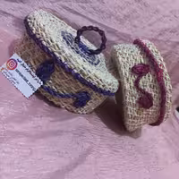 جا نونی در دار.جا نونی.جانانی حصیری.حصیر.ظرف در  دا رحصیری.ظرف حصیری.ظرف نطم دهنده حصیری. سبد حصیری.باکس حصیری