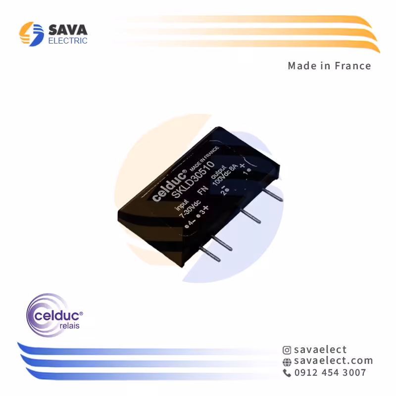 خرید رله الکترونیکی (SSR) تک فاز روبردی 8 آمپر SKLD30510 سلدوک فرانسه | ساوا الکتریک
