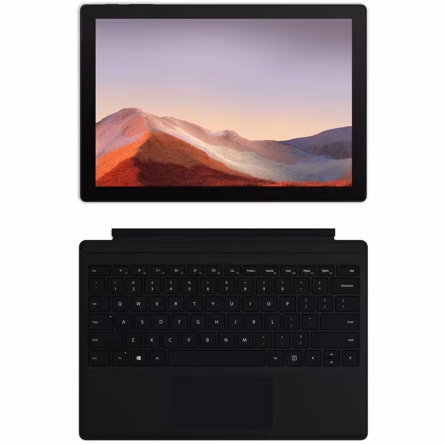 تبلت مایکروسافت مدل Surface Pro 7 Core i5 16GB 256GB همراه با کیبورد Black Type Cover Keyboard