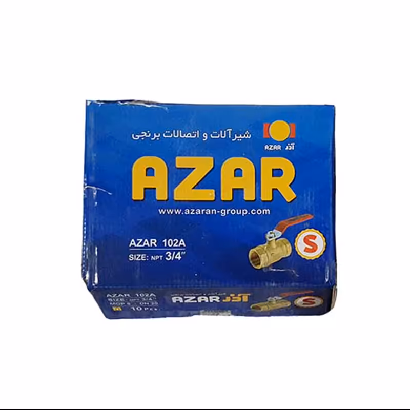 شیرگازی سبک اذران 102 سایز سه چهارم کارتن 60 عددی