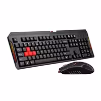 کیبورد و ماوس باسیم ای فورتک مدل Bloody Q-1100