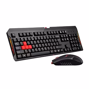کیبورد و ماوس باسیم ای فورتک مدل Bloody Q-1100