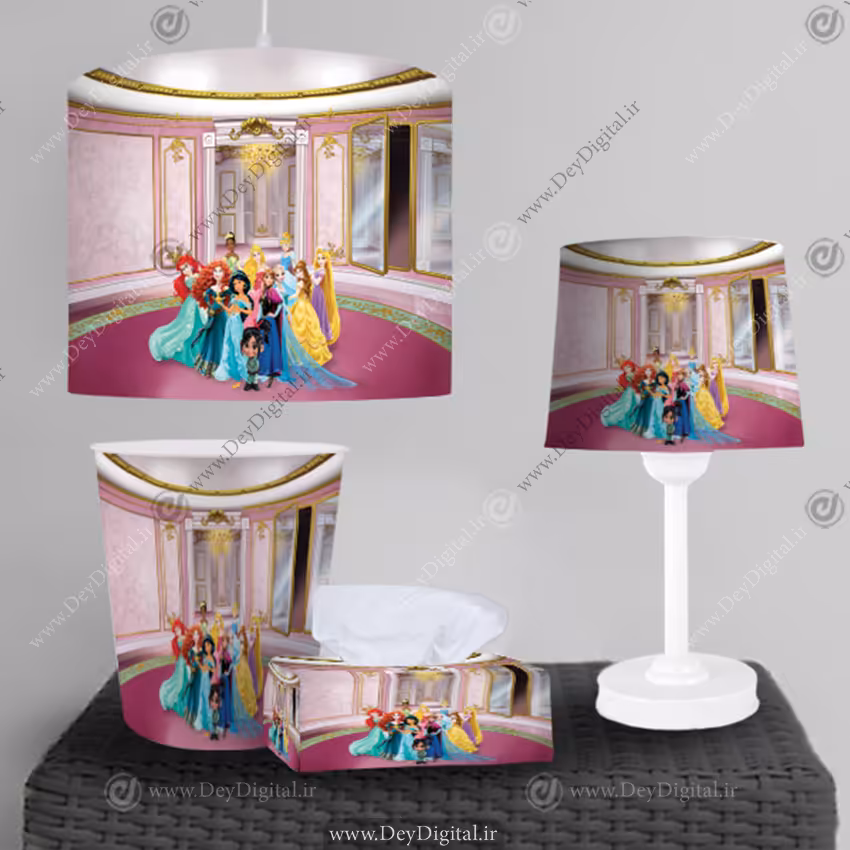 لوستر و آبازور پرنسسی برای اتاق دختر CS-1262