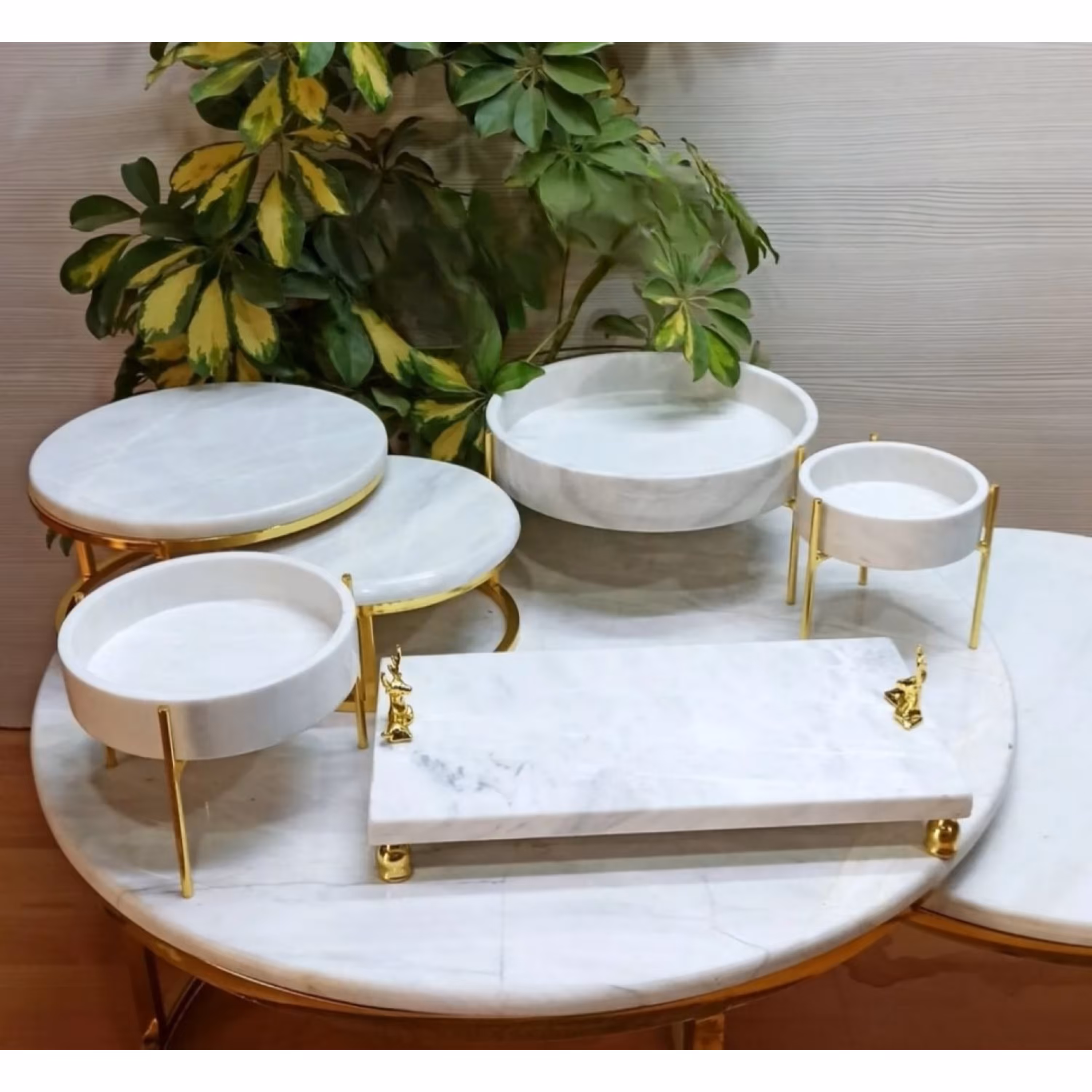 ست پذیرایی سنگی همراه استند