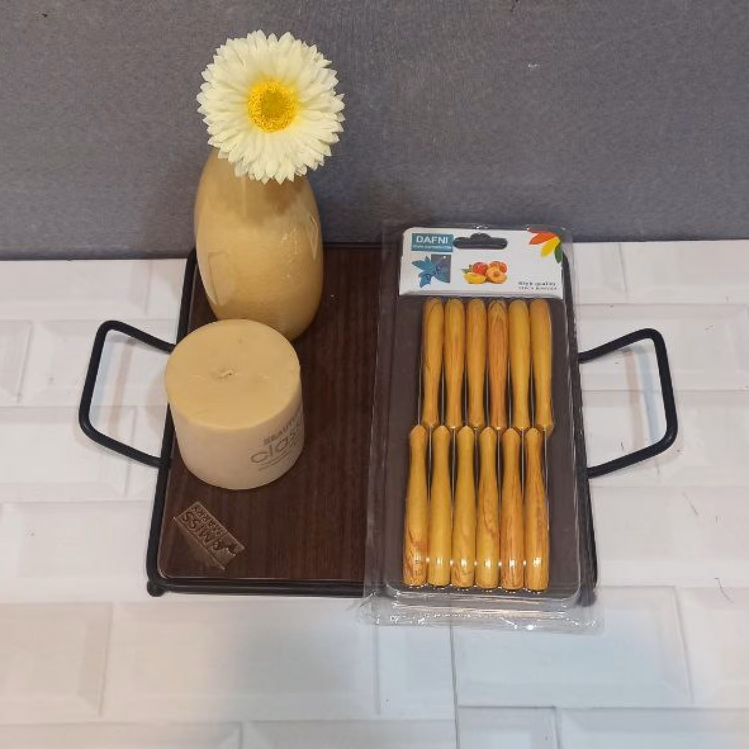 کارد میوه خوری طرح چوب دافنی 12 تایی با کیفیت بالا و استیل تیز  درجه یک  