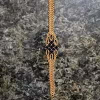 دستبند و انگشتر منجوق و کریستال 