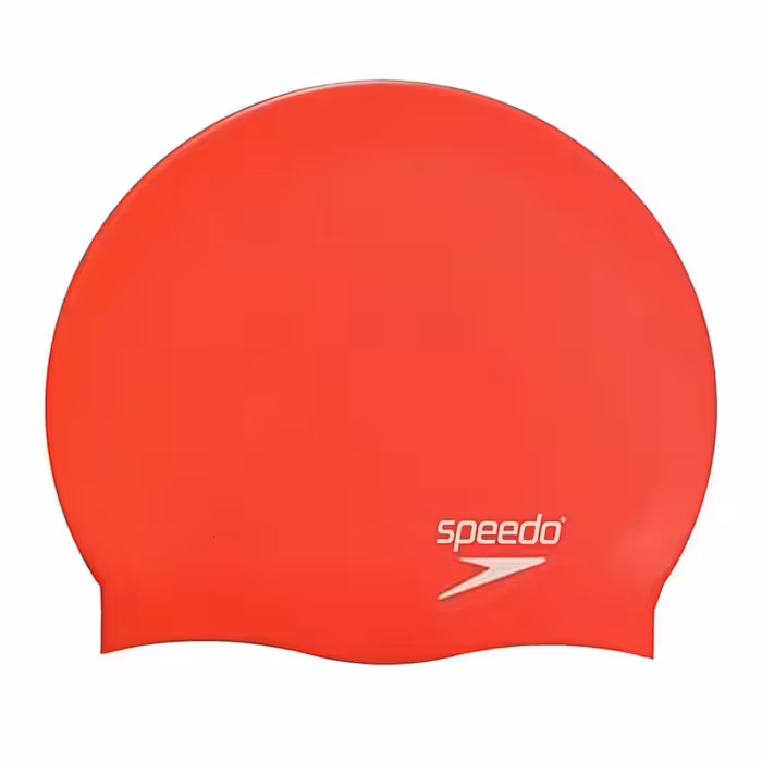 کلاه شنا بچه گانه سیلیکونی اسپیدو HMK 709931959-8  PLAIN FLAT JUNIOR | قرمز