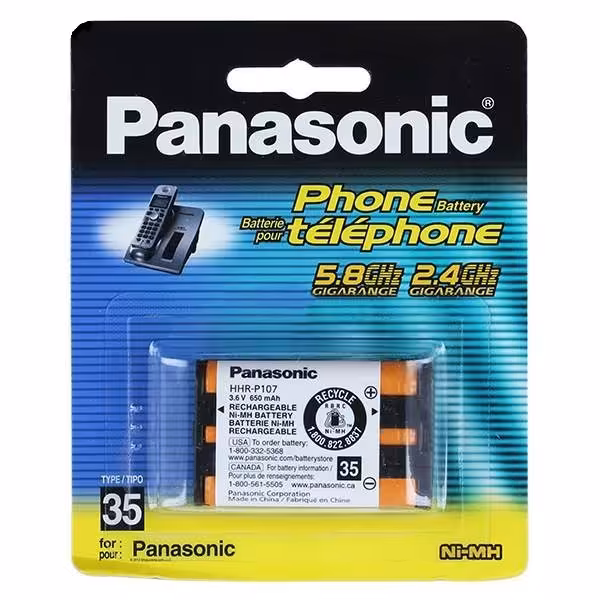 باتری تلفن بی سیم پاناسونیک مدل A/1B GGR-p107