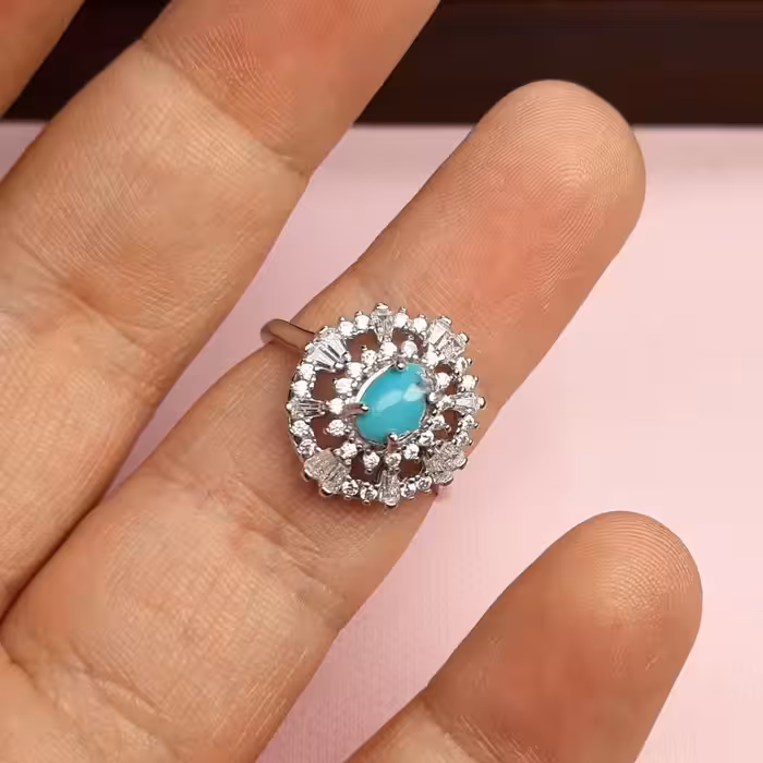 زنانه
فیروزه نیشابوری
رکاب ماشینی
روکش اب رادیوم
3.5گرم
