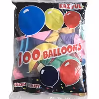 بادکنک لاتکس بسته 100 عددی رنگارنگ