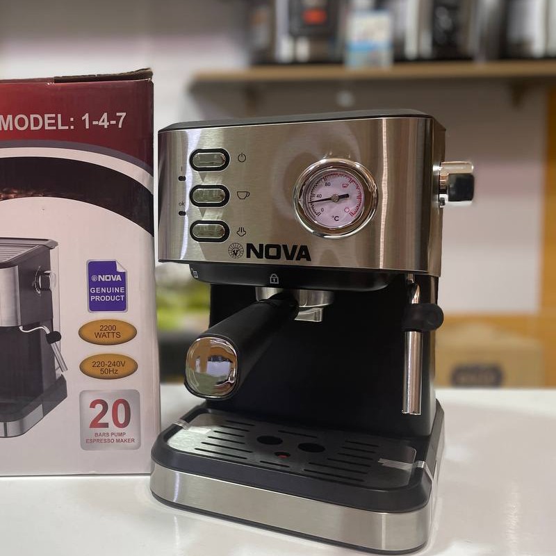 اسپرسو ساز مارک نوا (NOVA) 20 بار مدل 147 (پس کرایه)