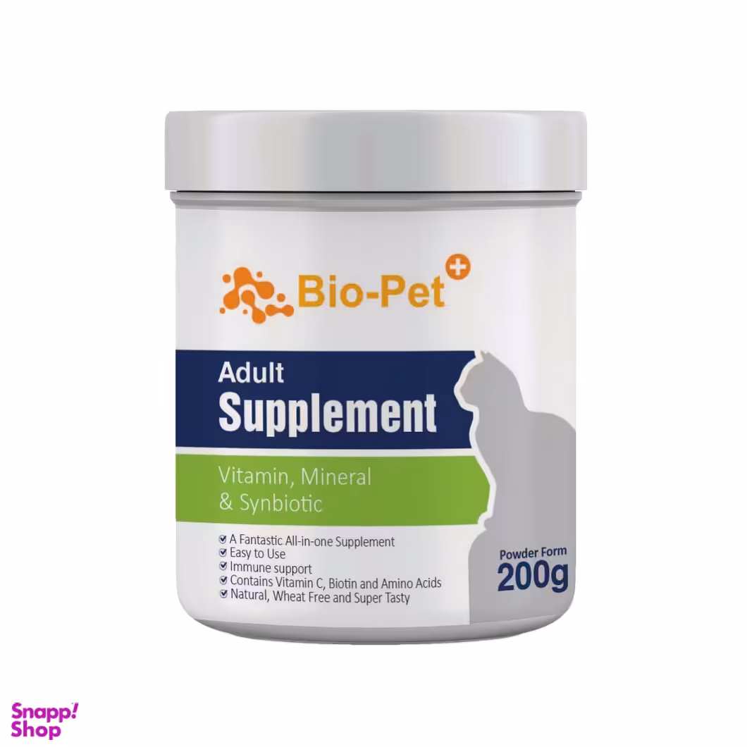پودر مکمل گربه بایو پت مدل Adult وزن 200 گرم
