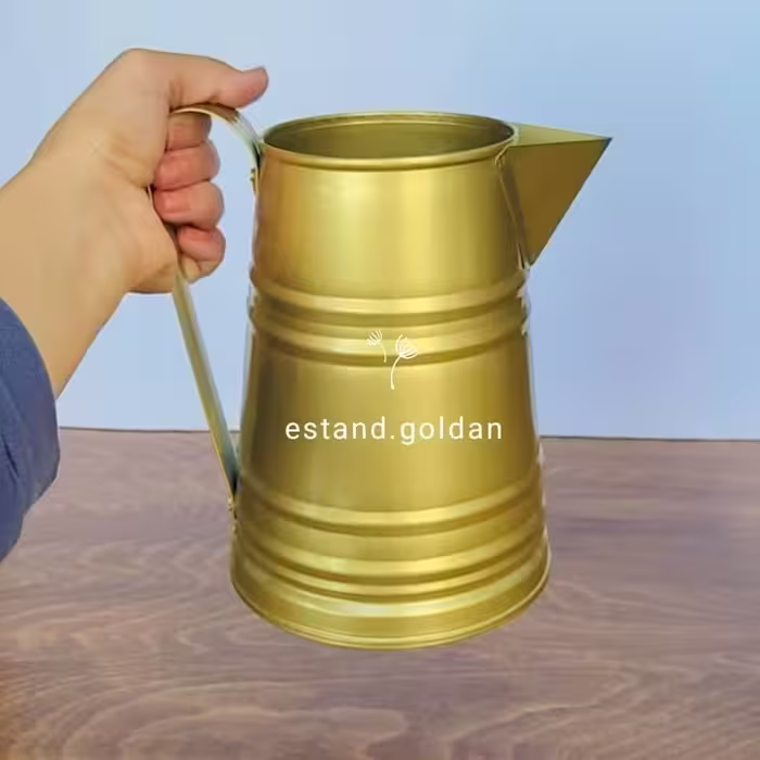 گلدان فلزی طرح پارچ 