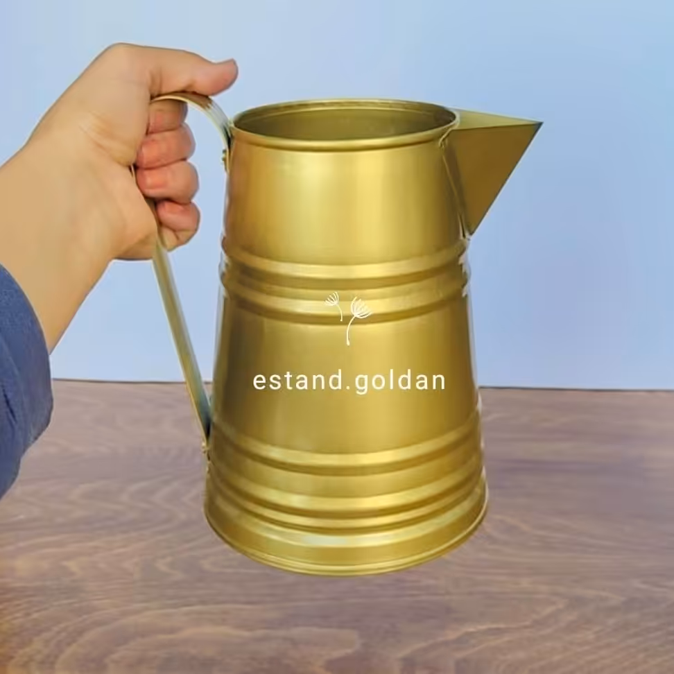 گلدان فلزی طرح پارچ 