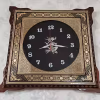 ساعت خاتم و نقاشی با صفحه جیر پلاک قلمزنی