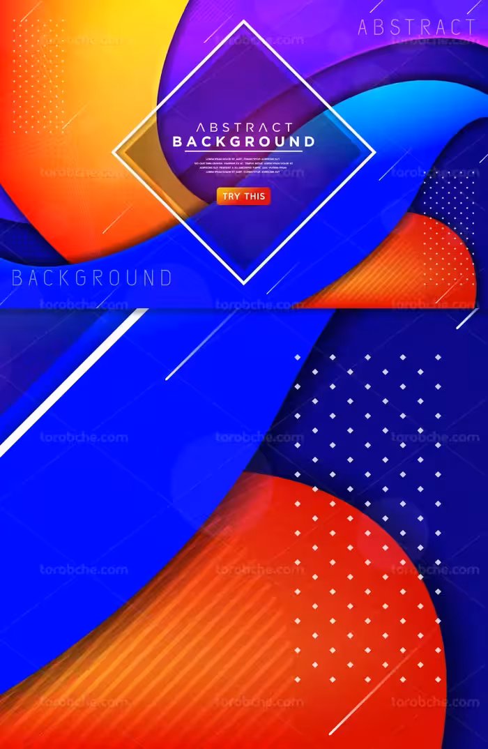 وکتور زمینه رنگارنگ انتزاعی | گرافیک با طعم تربچه