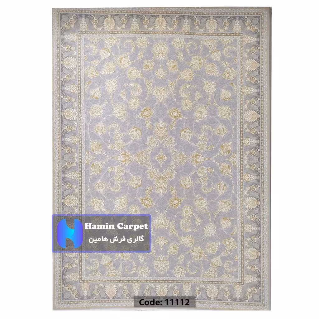 فرش 9 متری 1200 شانه تراکم 3600  نخ اکلریک گل برجسته کد AR11112