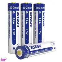 باتری نیم قلمی قابل شارژ اکستار مدل XTAR 1.5V AAA 800mAh بسته 4 عددی