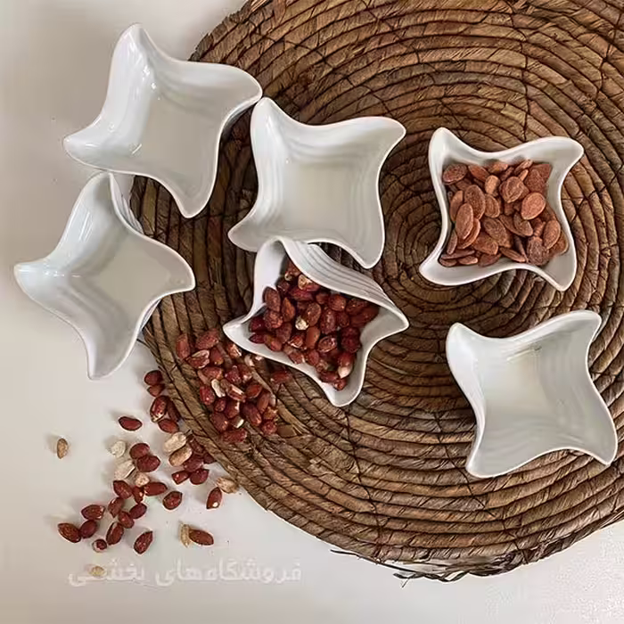 ست پیاله سرامیکی مدل ستاره بسته 6 عددی