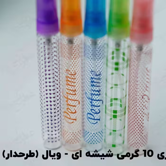 اسپری شیشه ای ویال طرحدار 10گرمی پک6تایی