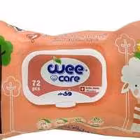 دستمال مرطوب 72 برگ برند وی کر 