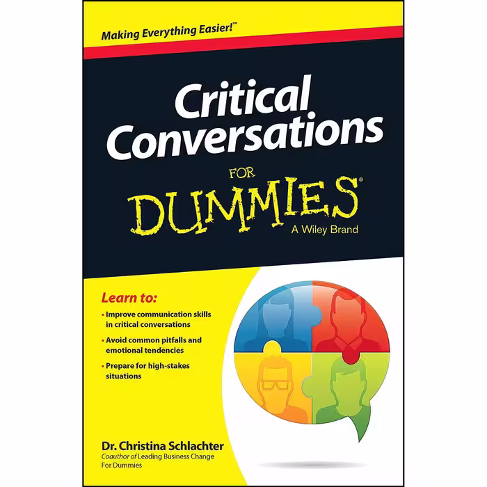 کتاب زبان اصلی Critical Conversations For Dummies انتشارات For Dummies