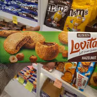 کوکی لاویتا با مغز کرم فندقی 170گرم