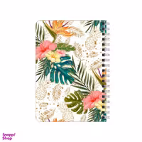 دفترچه یادداشت بامبیلیپ مدل چوبی طرح بک گراند گل و برگ انجیری کد 1906517