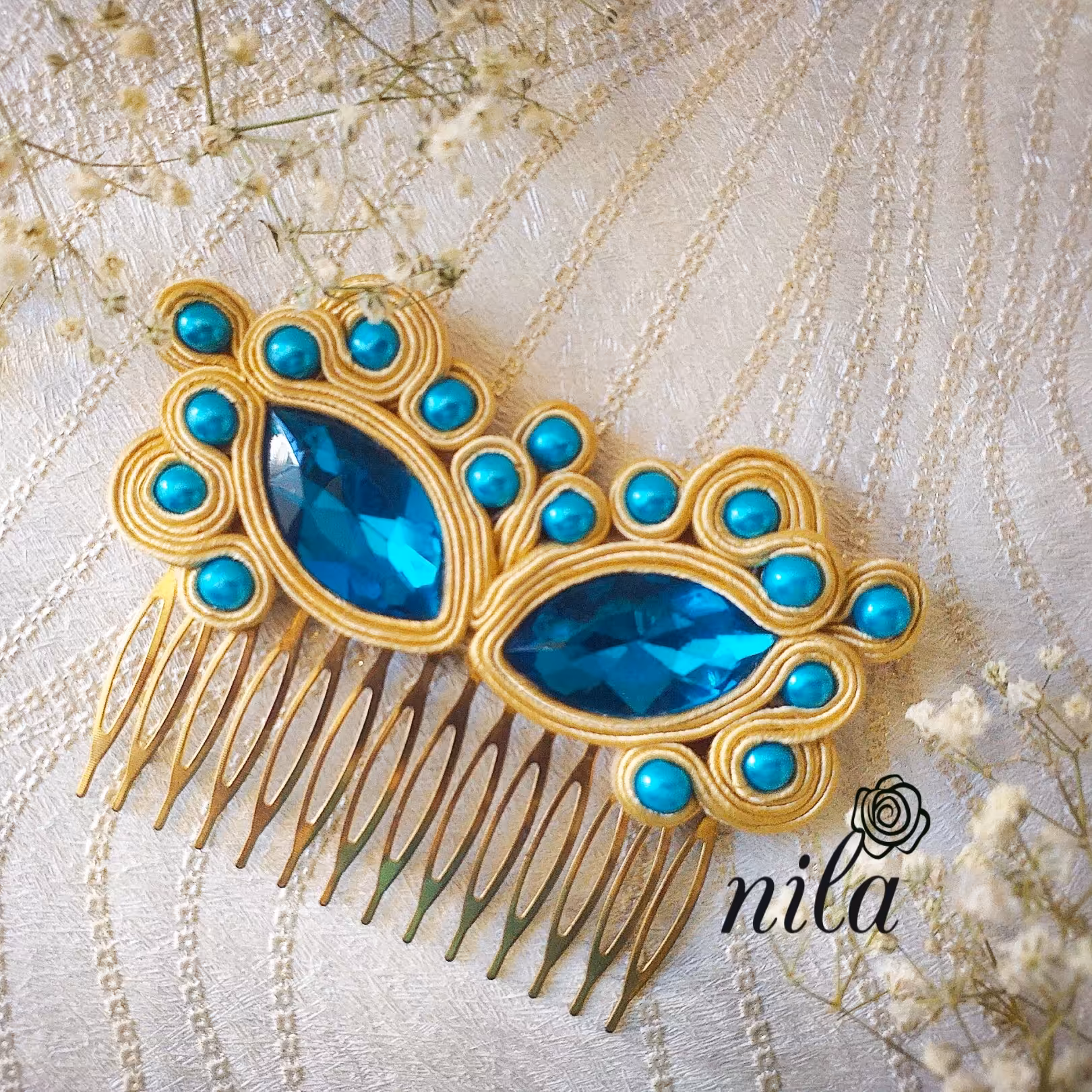 شانه مو شنیون درباریدوزی 