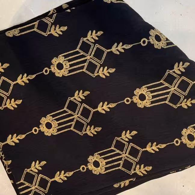 پارچه ابر و بادی گل دوخته خارجی